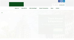 Desktop Screenshot of clearridgecapital.com